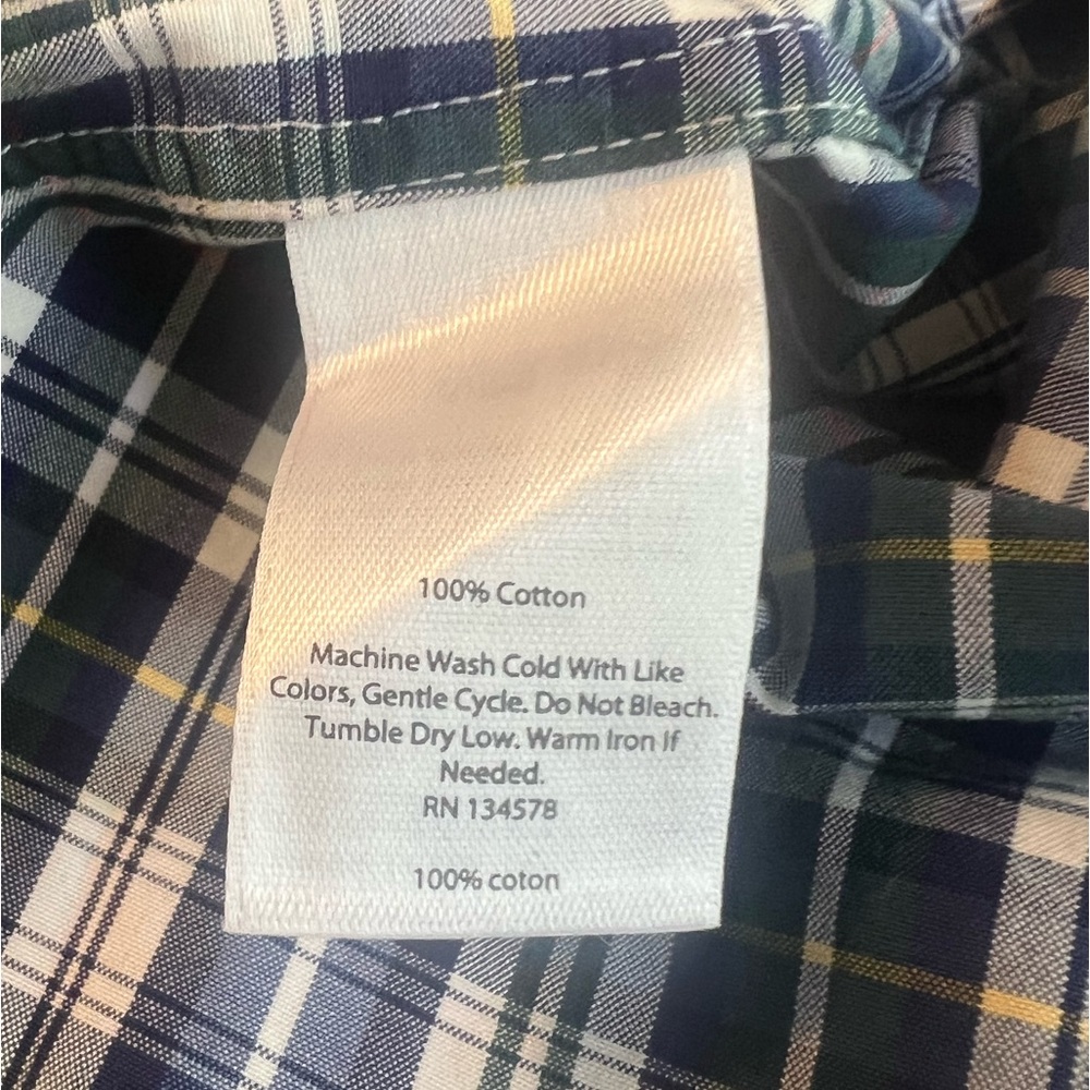 Vineyard Vines Men’s Slim Fit‎ Tucker 100% Cotton Shirt Medium Plaid Long Sleeve - Picture 5 of 6